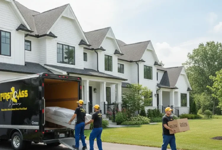 image of movers taking stuff out of the truck